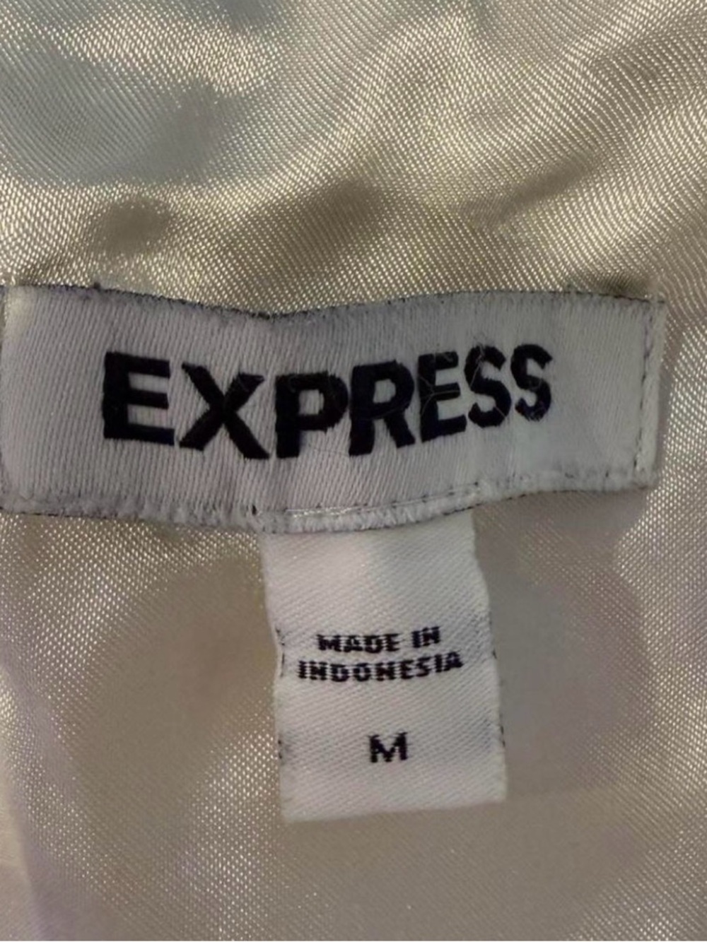 Express Cream Eyelet Ruffle Spaghetti-Strap Mini Dress - Picture 3 of 5